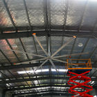 低雑音の空冷の天井に付いている扇風機、HVLSの大きい産業工場天井に付いている扇風機