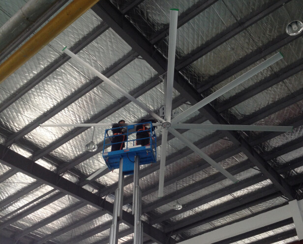 AWF-25産業金属の天井に付いている扇風機、教会のための非常に大きい天井に付いている扇風機