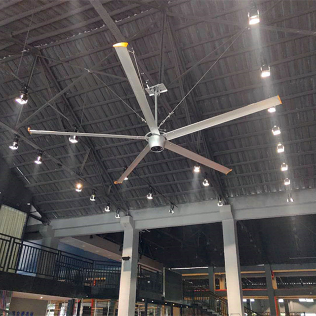 2.4mの大企業の天井に付いている扇風機アルミ合金の刃が付いている8つのFtのレストランの天井に付いている扇風機
