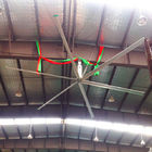 1.1kw 24ft 6つの刃の研修会および農場のための大きい天井に付いている扇風機